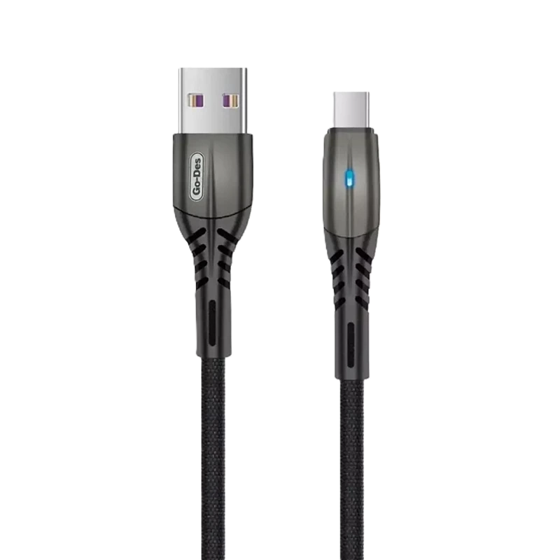 کابل تبدیل USB به USB-C گو-دس مدل UC516TC 3A طول 1 متر